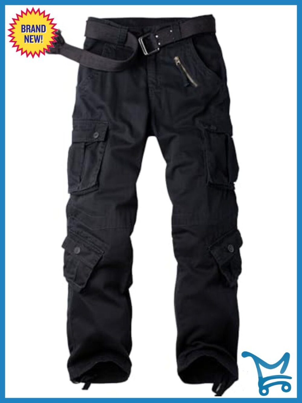 Womens Cargo Work Pants Cotton Spandex Ripstop 8 Pocket Outdoor Trousers